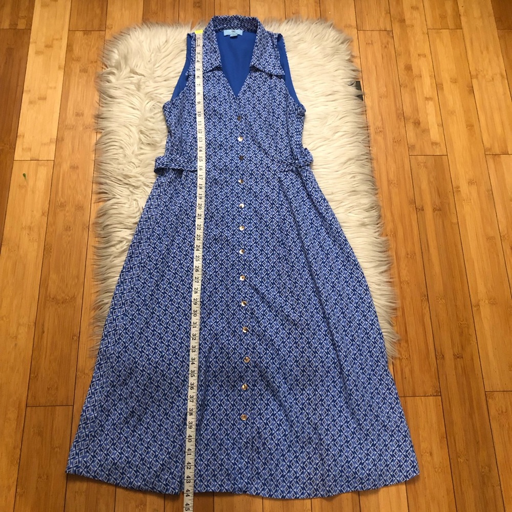 CeCe Geometric Diamond Button Down Collared Flowy… - image 16